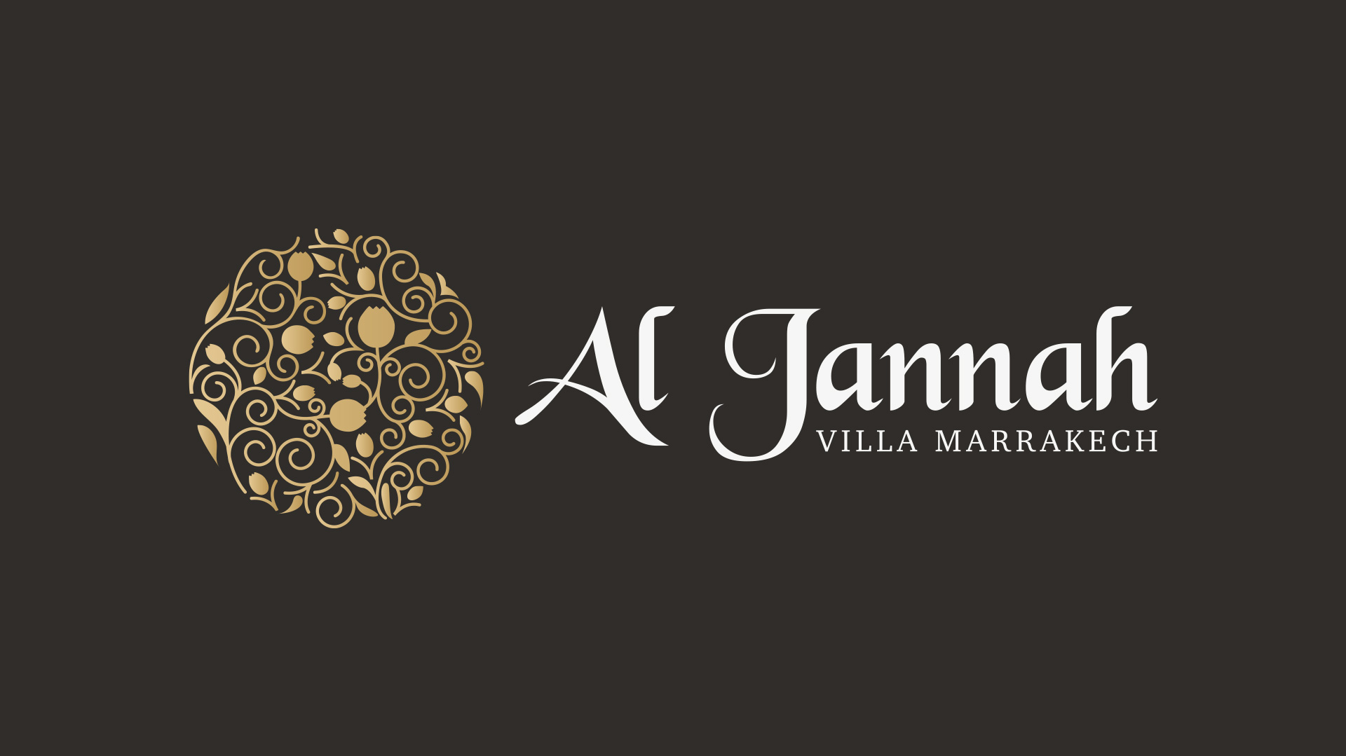 al jannah villa marrakech Moroccan Villa Visual Identity