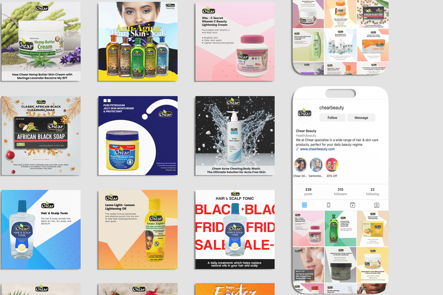 chear beauty Luxury beauty website development