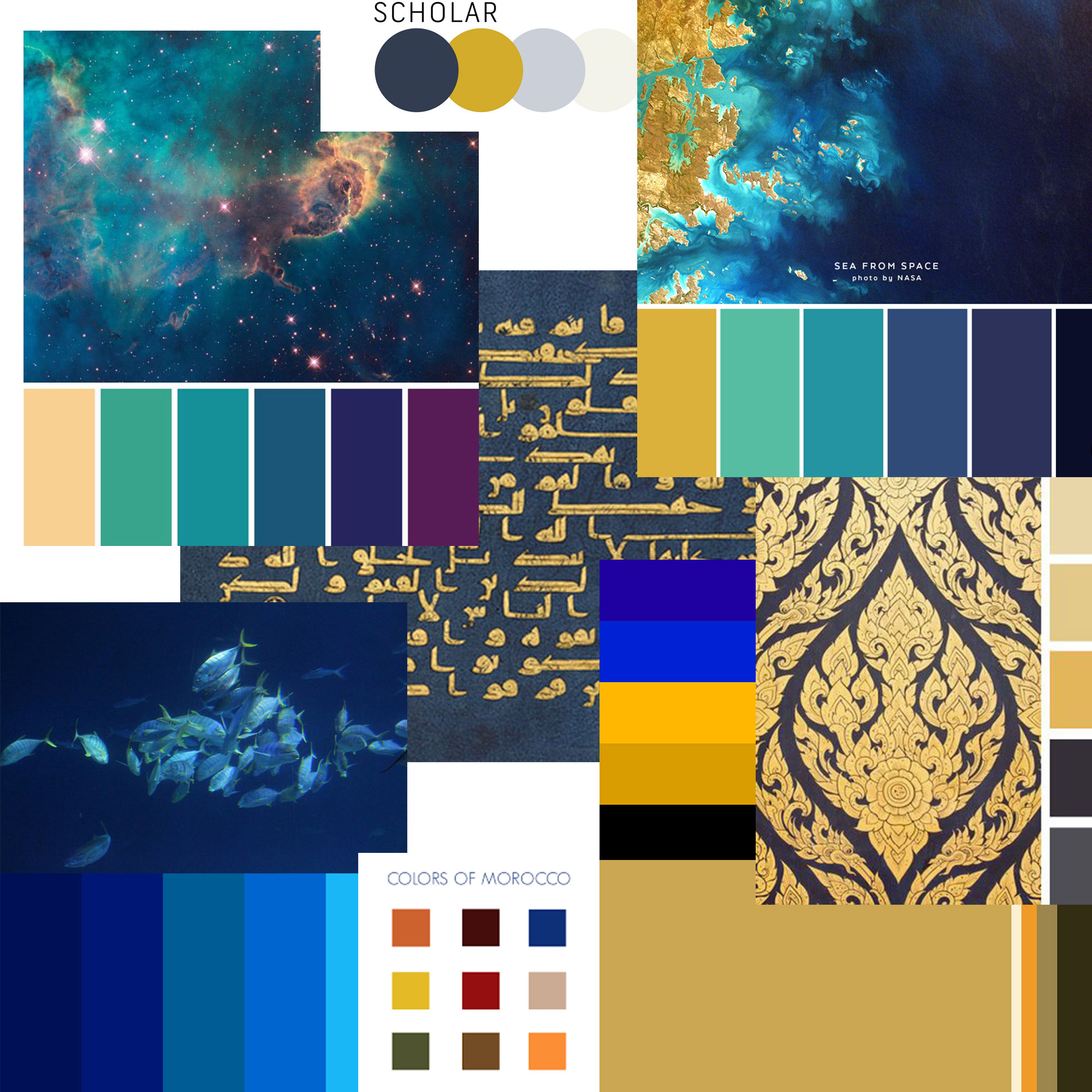al jannah villa marrakech colour palette