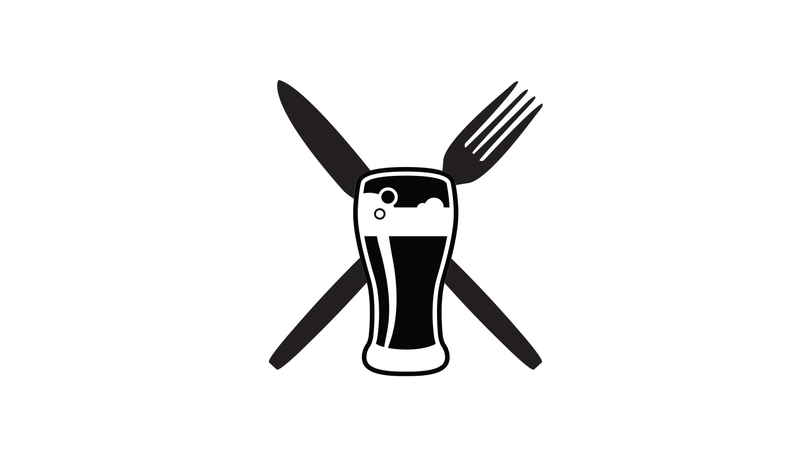 the hollybush bar restaurant logo brand identity design