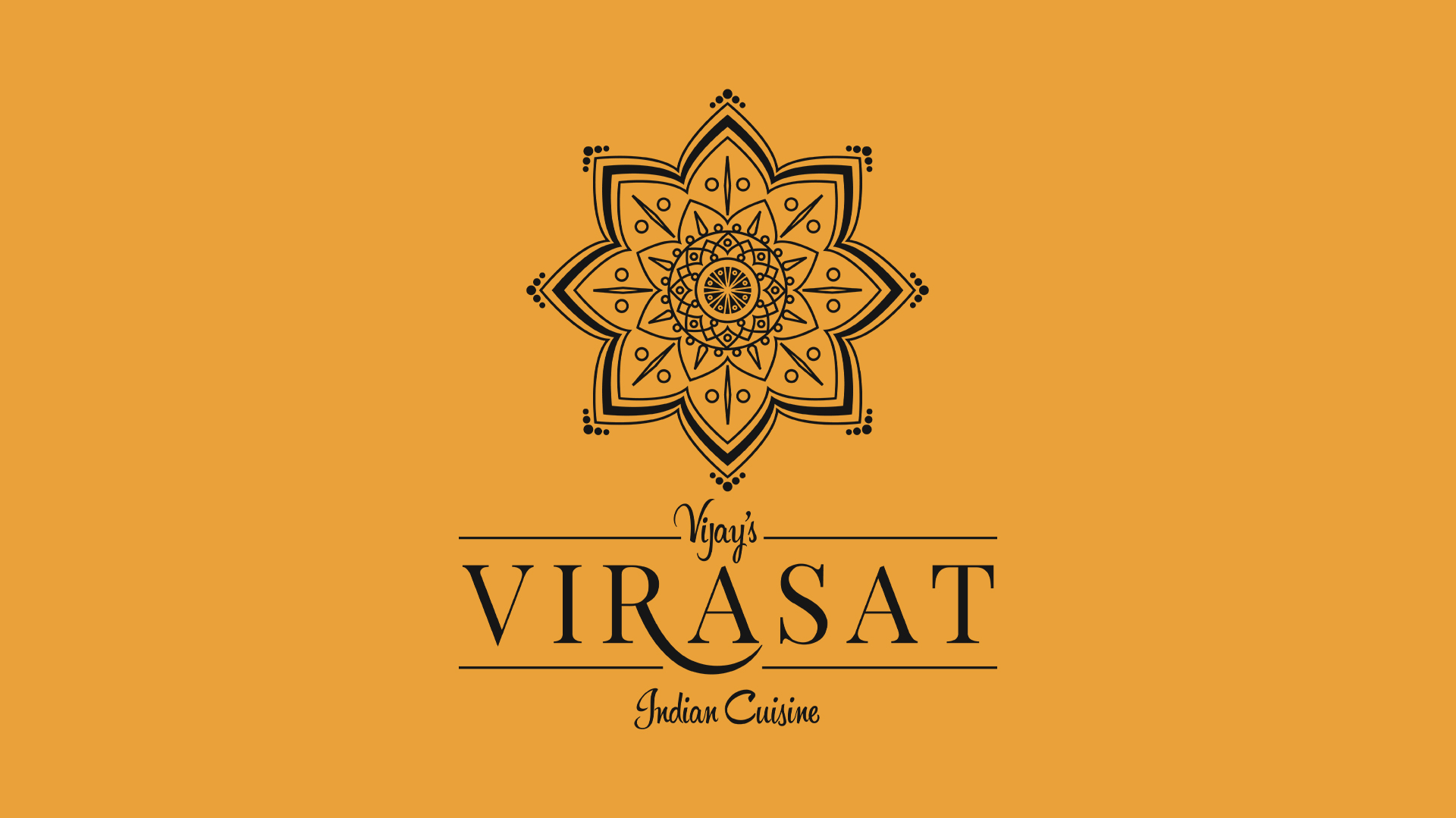 Vijay's Virasat Indian restaurant brand identity