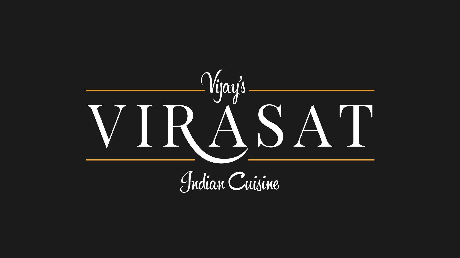 Vijay's Virasat Indian restaurant brand identity